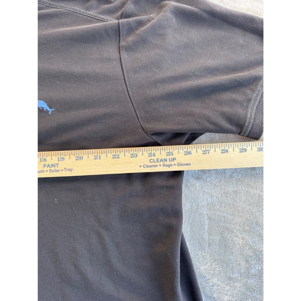 Tommy Bahama IslandZone Polo Shirt Mens XXL Gray Supima Golf Dadcore Preppy‎ - Picture 5 of 8